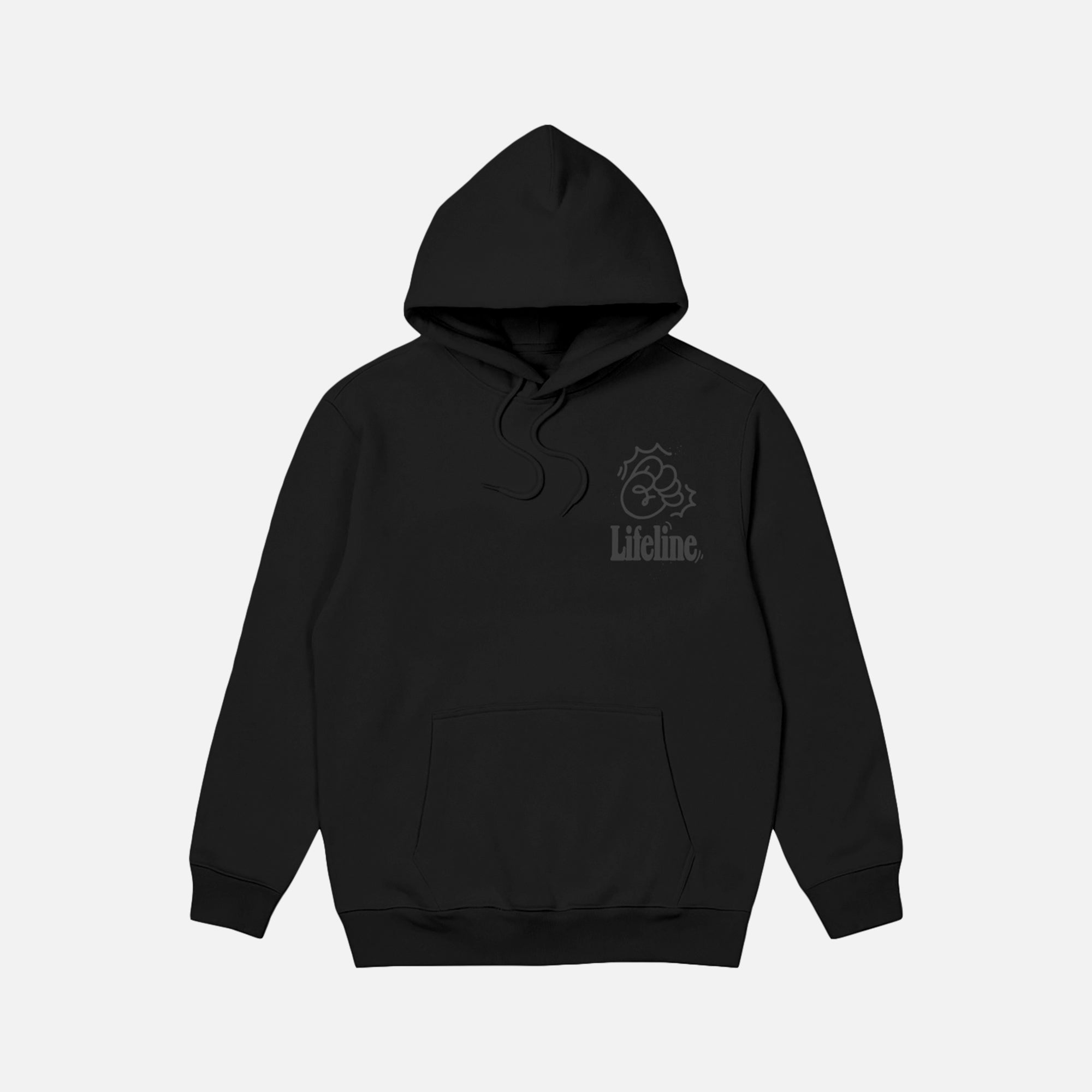 Lifeline "Got Outta That One" Black/Grey Hoodie