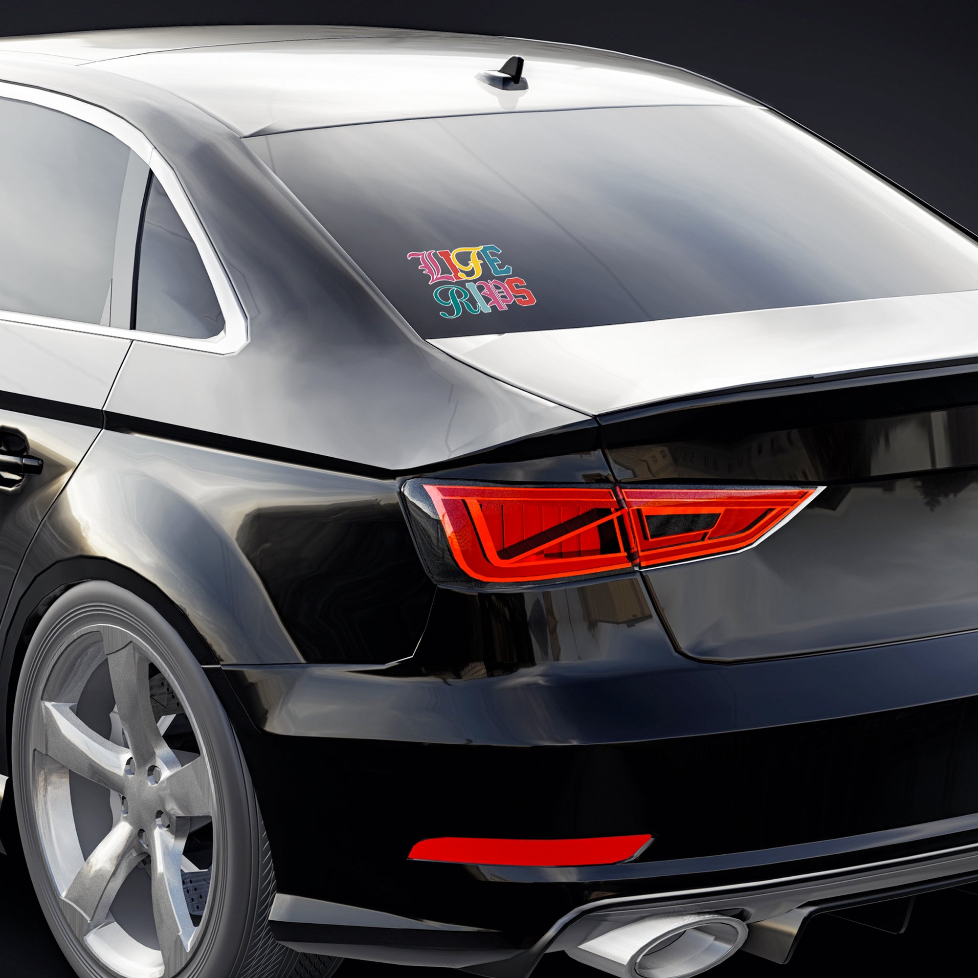 Life Rips Colored Decal