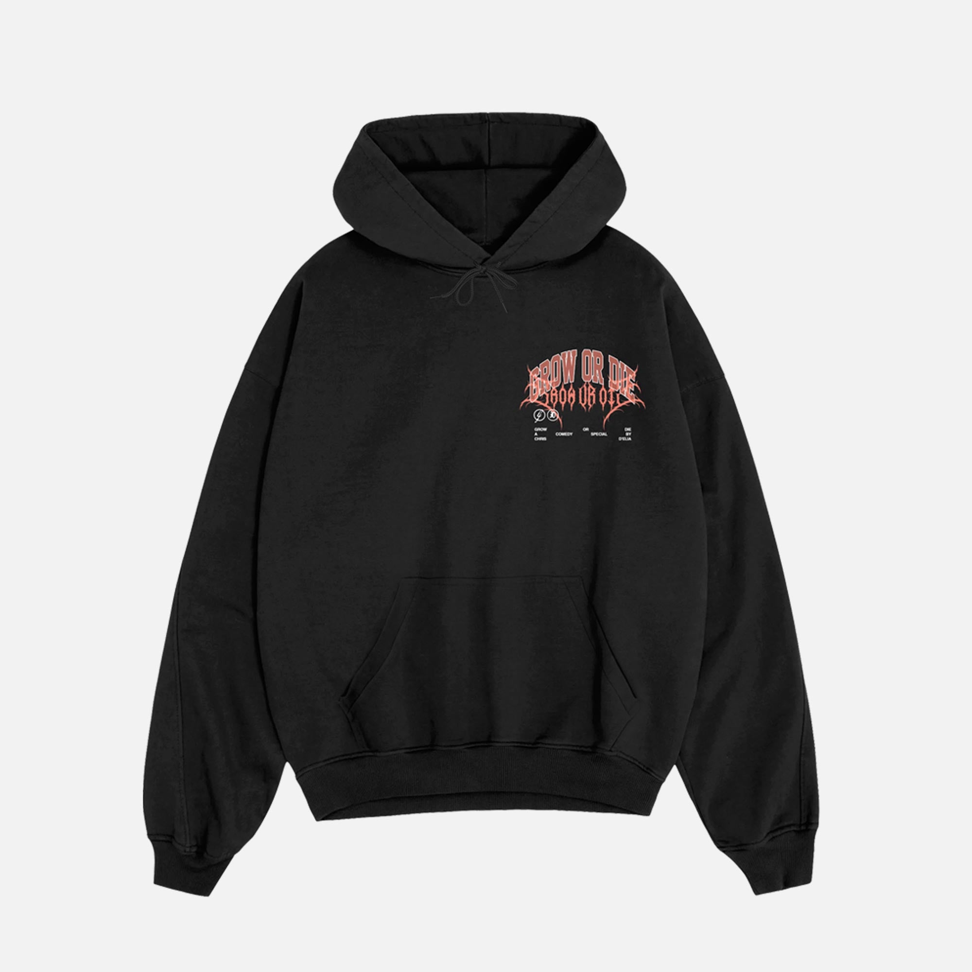 Duel Life Hoodie. Front