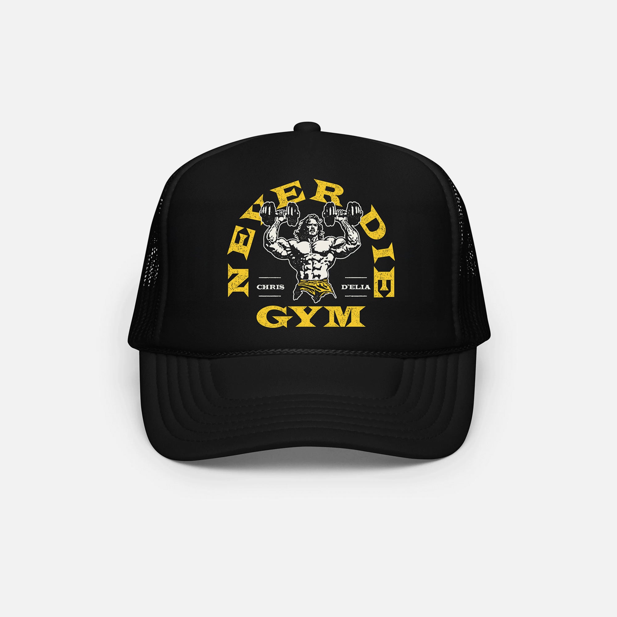 Never Die Gym Black Trucker