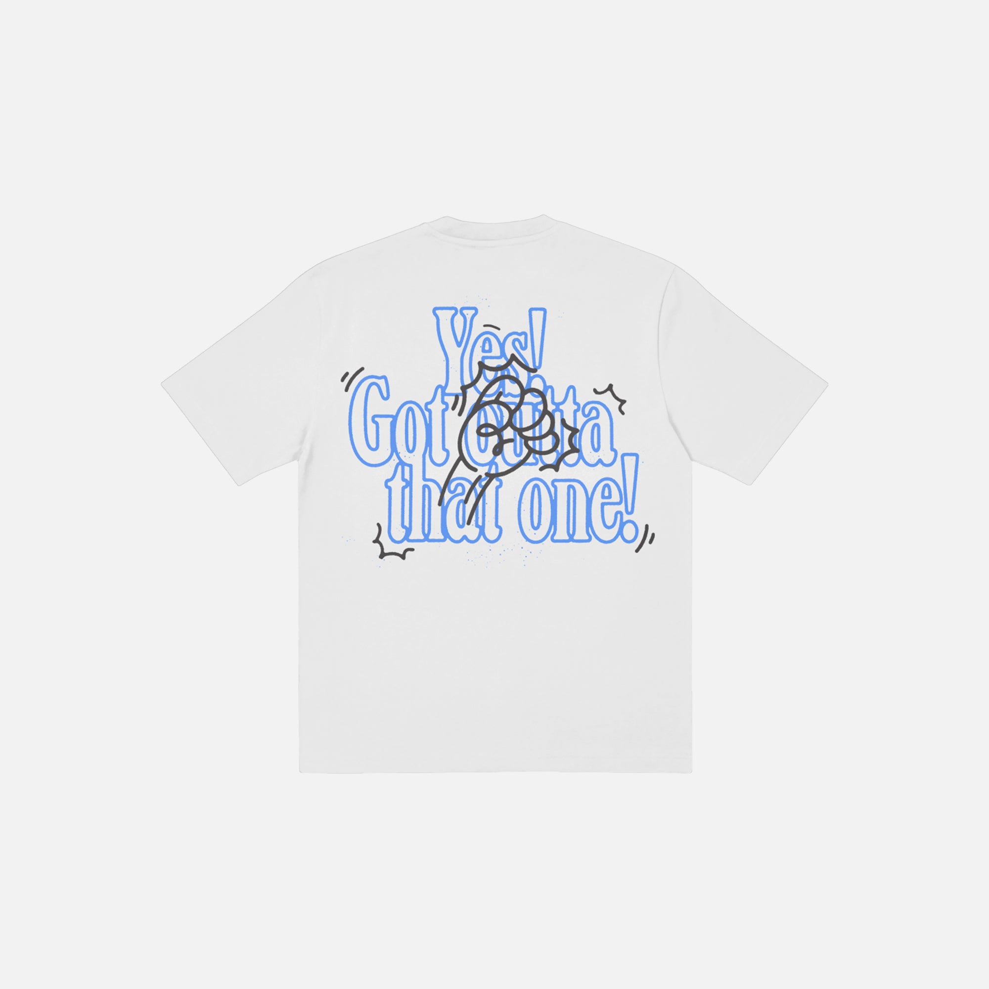 Lifeline "Got Outta That One" White/Blue Tee