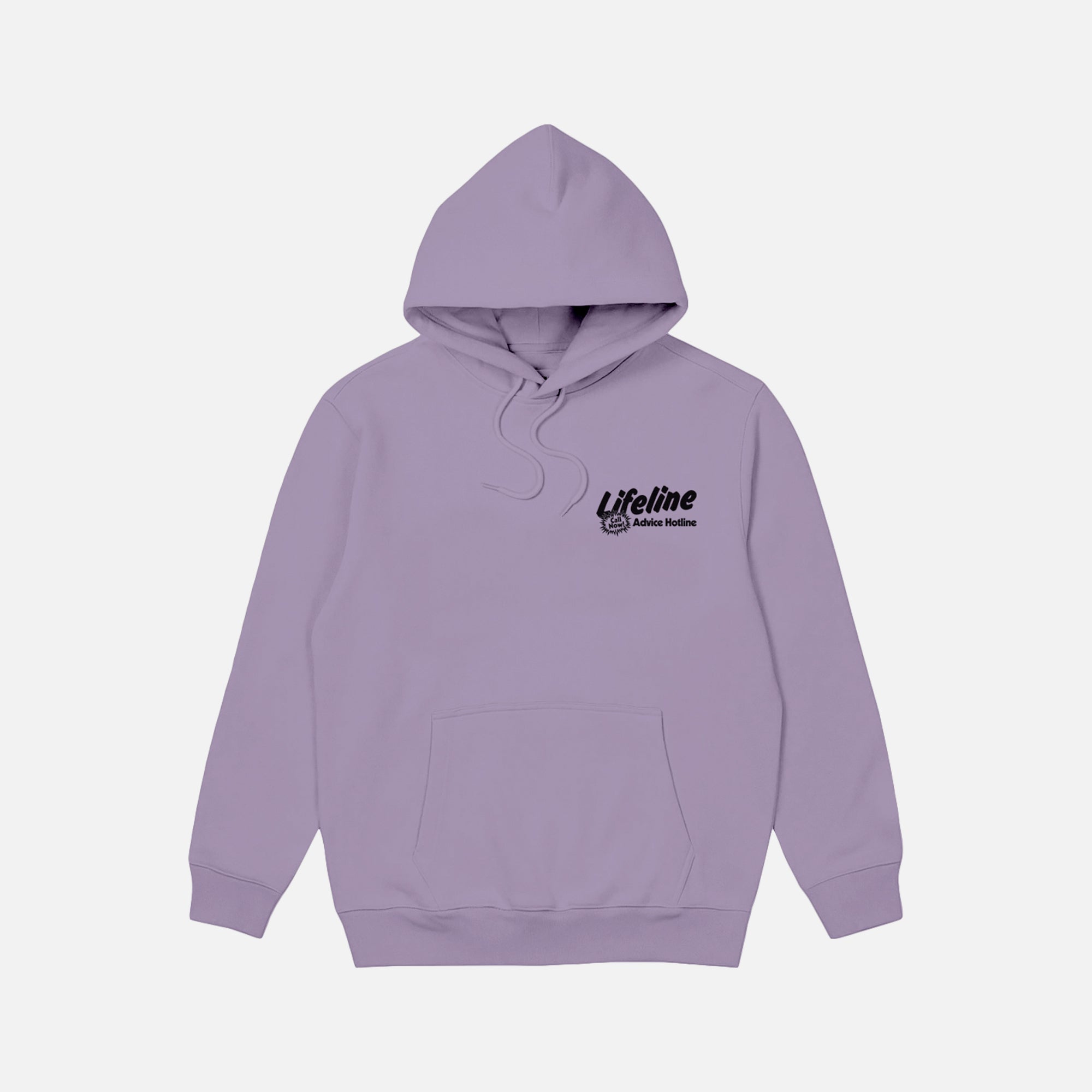 Lifeline Advice Hotline Plum Hoodie