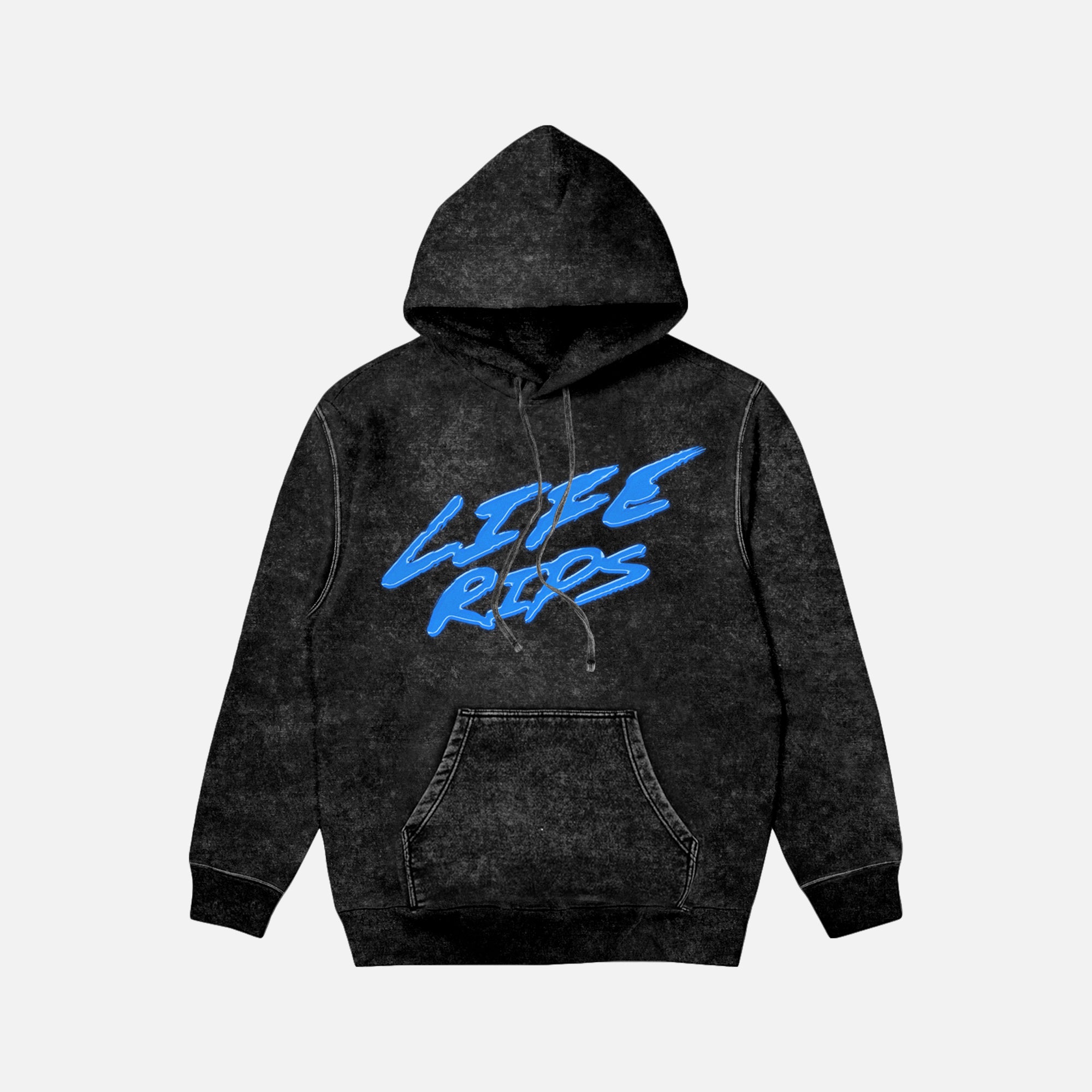 Life Rips Blue Vintage Wash Hoodie