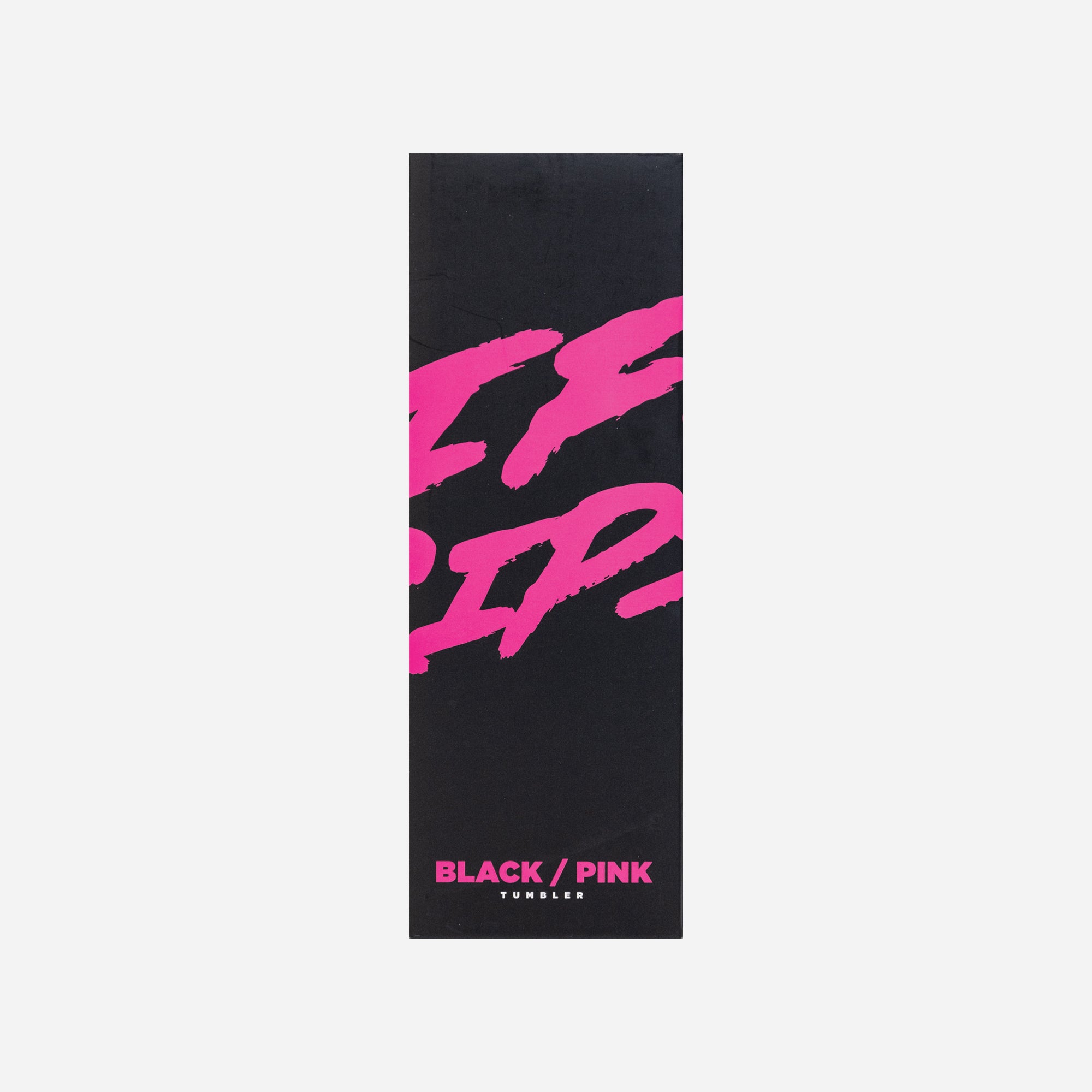 Life Rips Metal Black Tumbler with Pink Straw