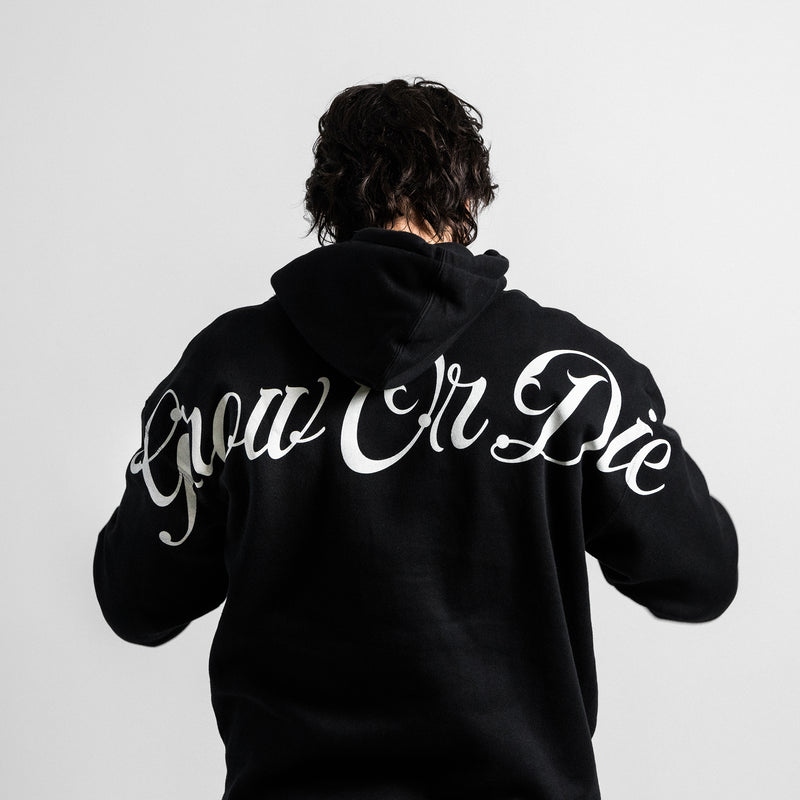 Grow or Die Script Hoodie