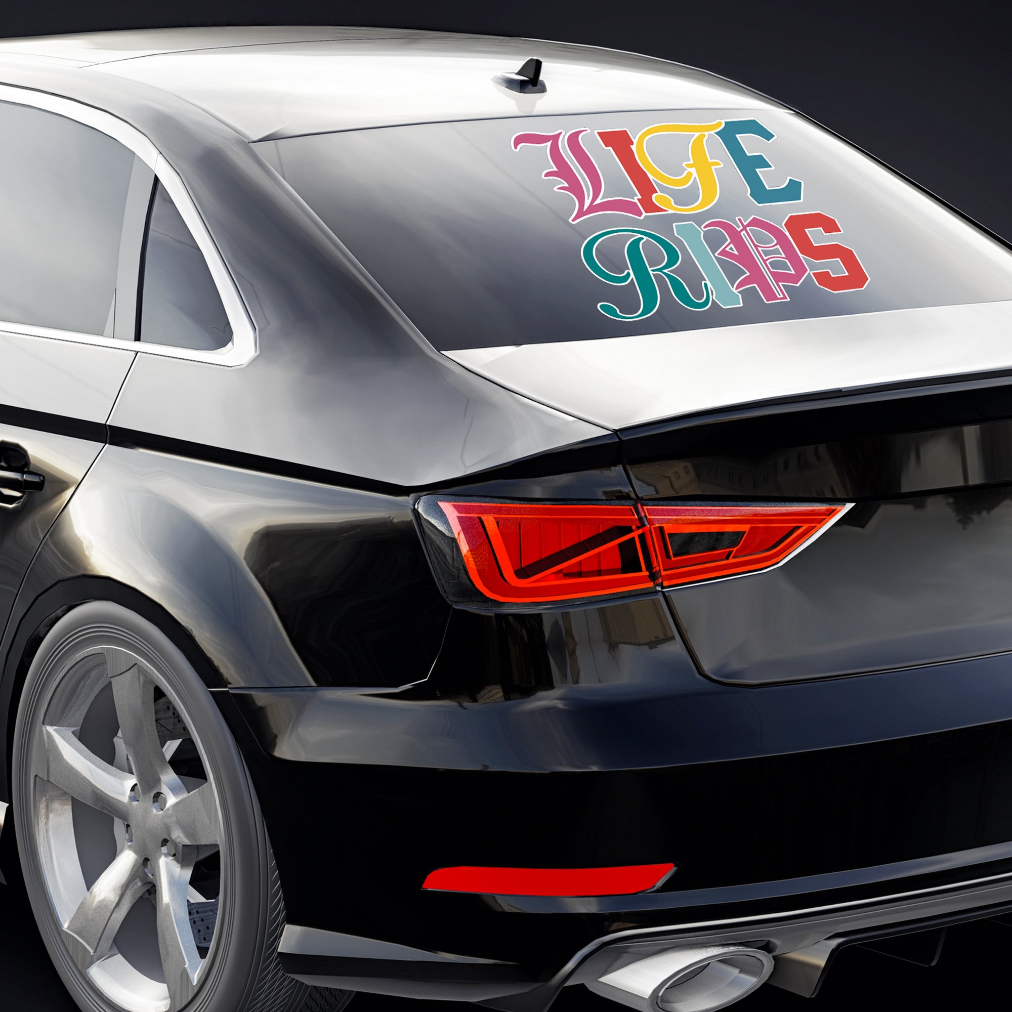 Life Rips Colored Decal - SM