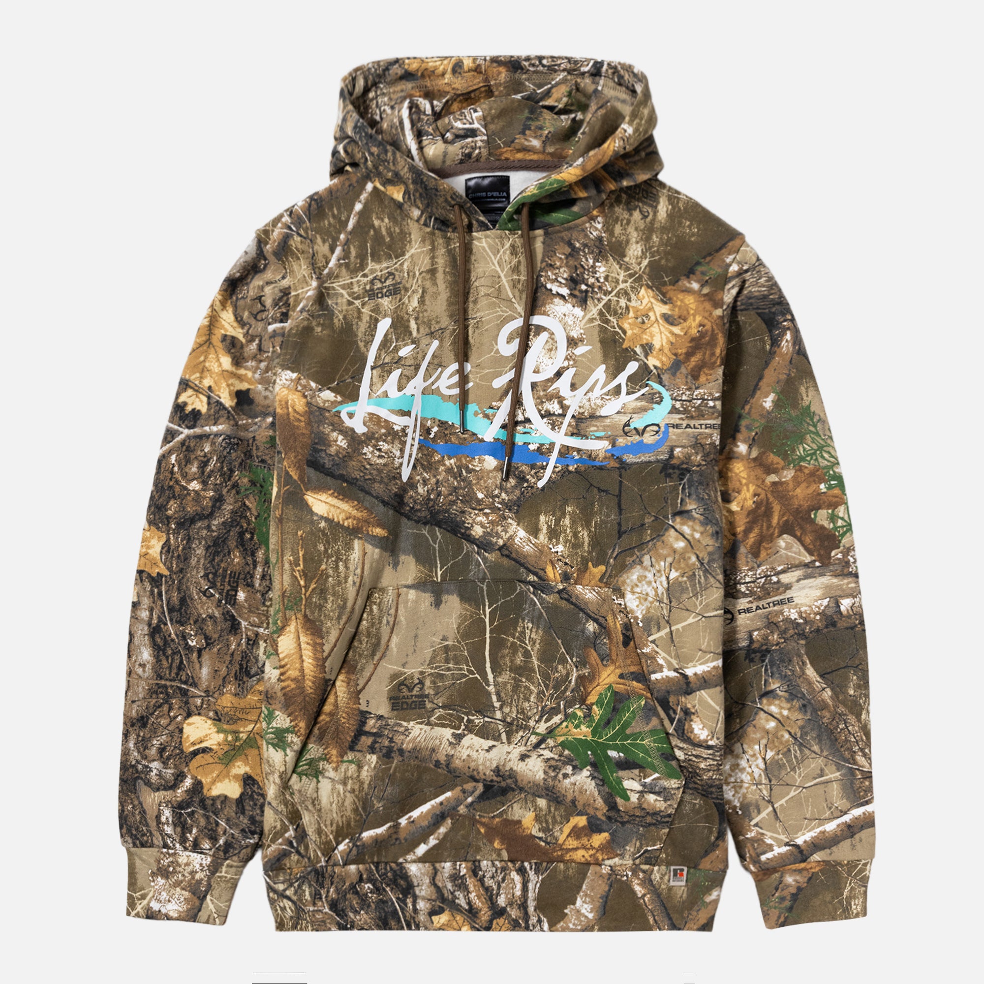 Life Rips Vintage Wood Camo Hoodie