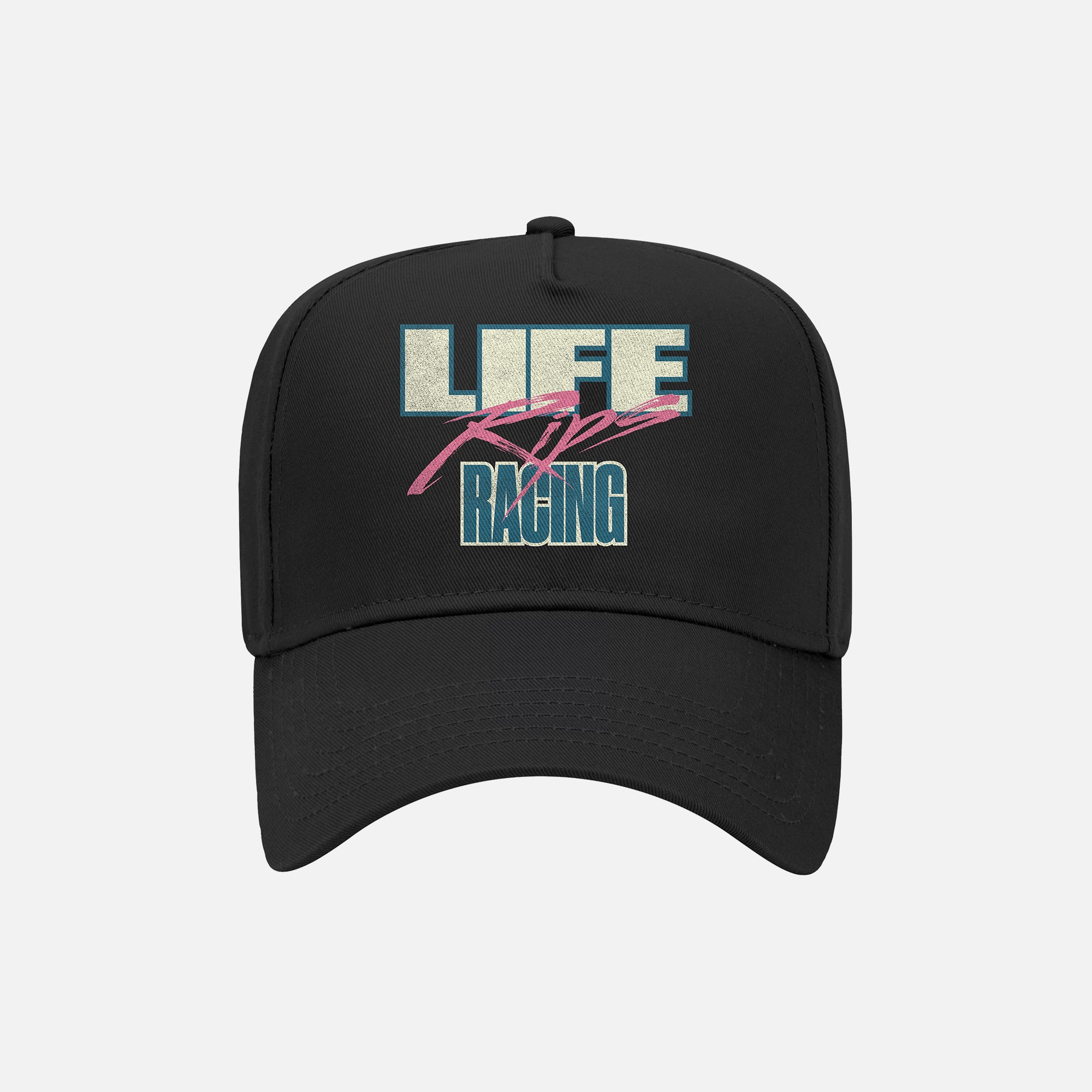 Life Rips Racing Black Snapback