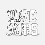 Life Rips White Decal