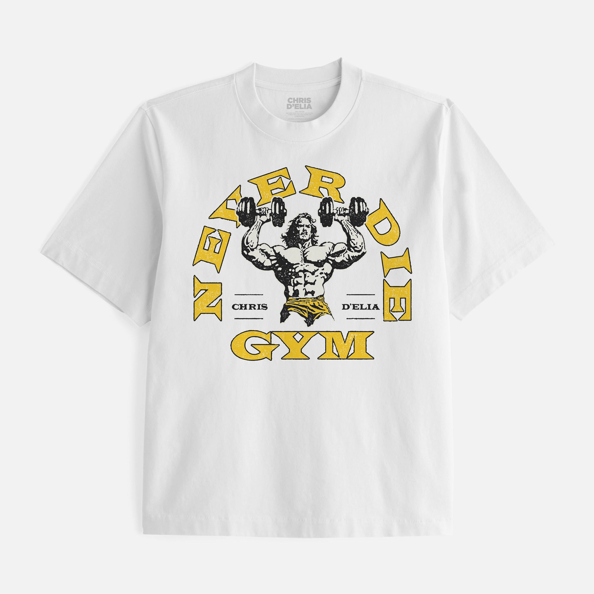 Never Die Gym White Tee