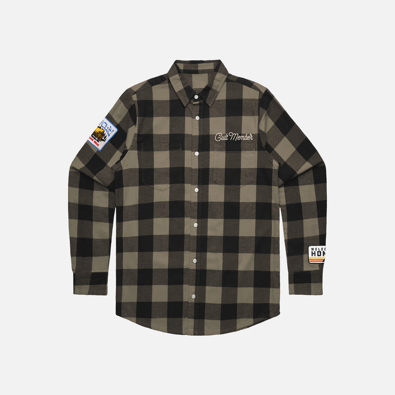 Cult Light Olive Flannel