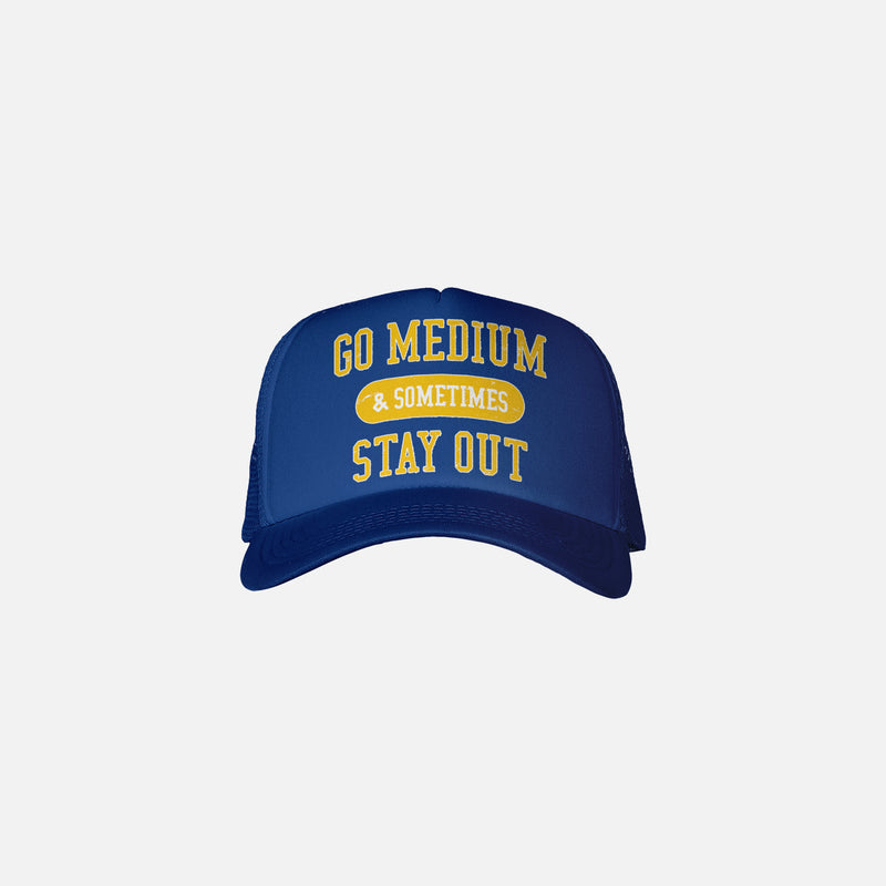 Go Medium Blue Trucker Hat