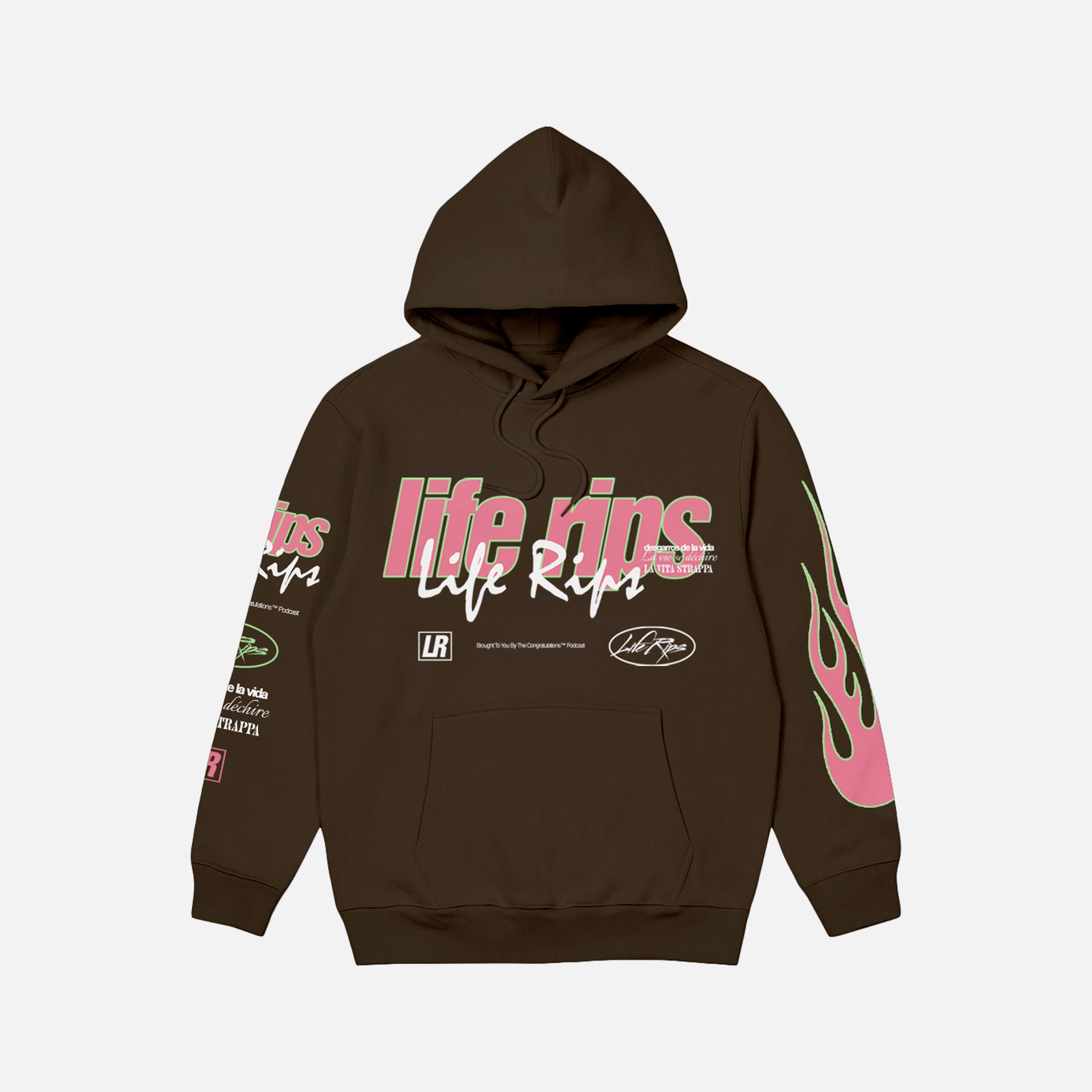 Life Rips Chocolate Hoodie – The Chris D'Elia Store