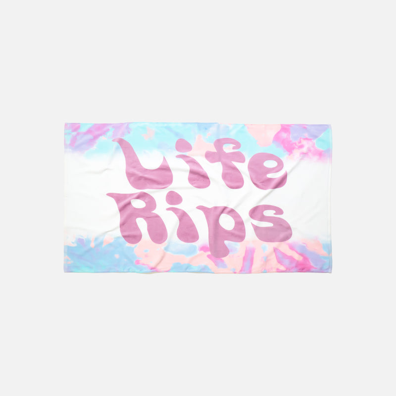 Life Rips Custom Dye Beach Towel
